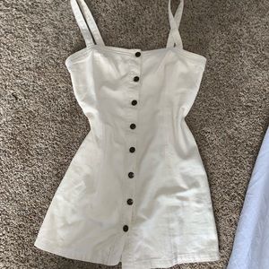 White Denim Dress